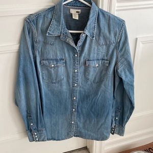 Levi’s denim Western shirt, xl